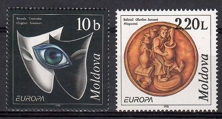 Znaczek Mołdawia 1998 Mi 275-276 Czyste **