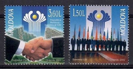 Znaczek Mołdawia 2002 Mi 449-450 Czyste **