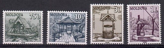 Znaczek Mołdawia 2008 Mi 604-607 Czyste **