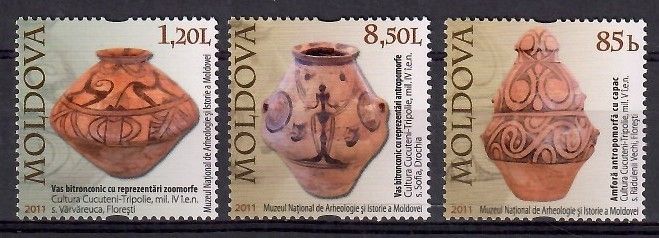 Znaczek Mołdawia 2011 Mi 729-731Sw Czyste **