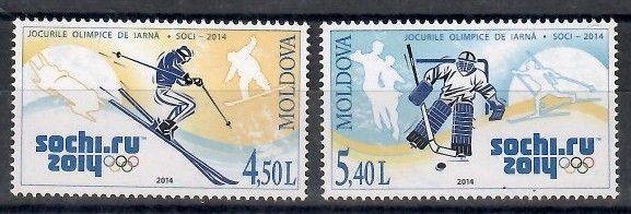 Znaczek Mołdawia 2014 Mi 861-862 Czyste **