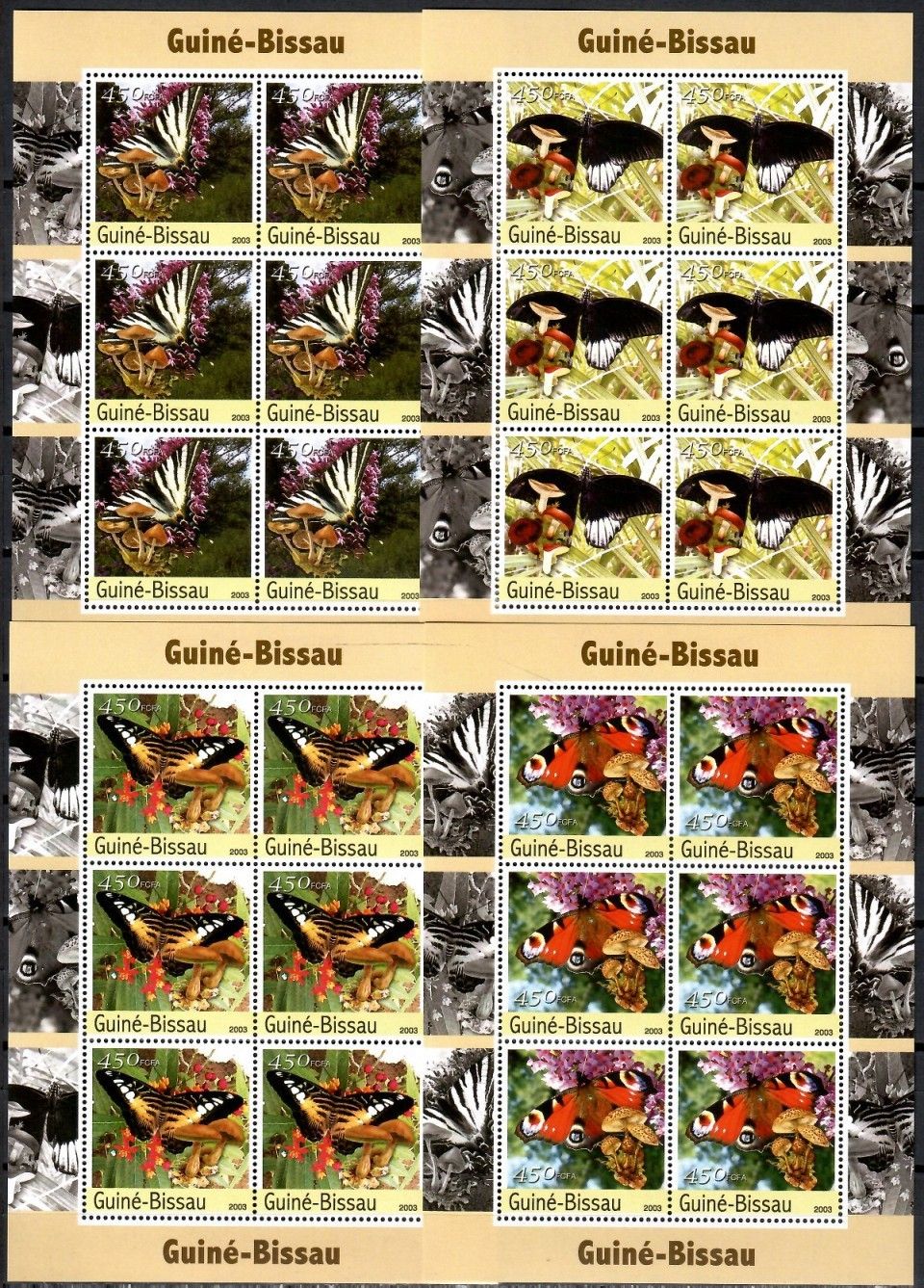 Znaczek Gwinea Bissau 2003 Mi zd ark 2091-2094 Czyste **