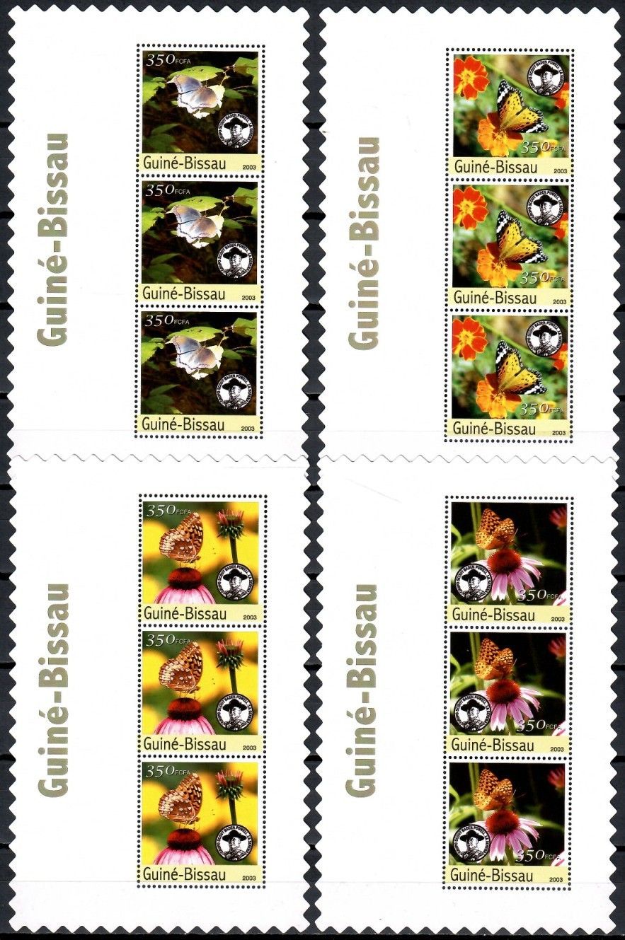 Znaczek Gwinea Bissau 2003 Mi lx ark 2033-2036 Czyste **