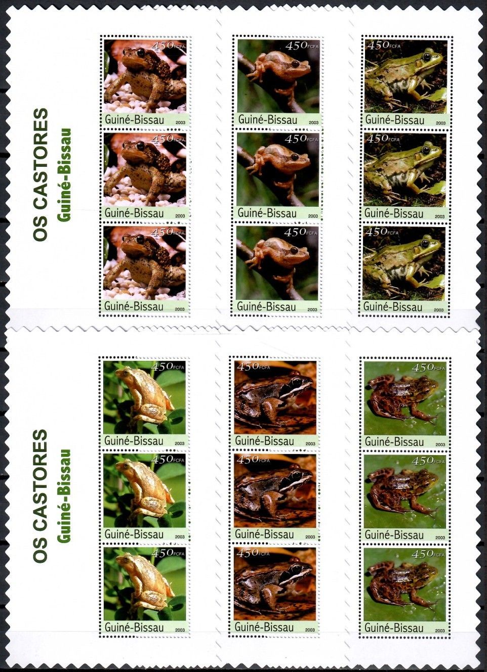 Znaczek Gwinea Bissau 2003 Mi lx ark 2458-2463 Czyste **