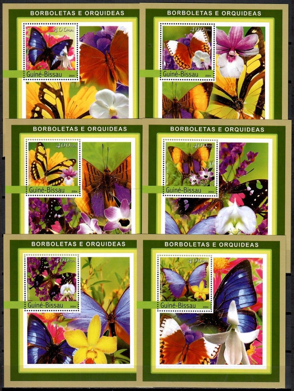 Znaczek Gwinea Bissau 2004 Mi lx 2727-2732 Czyste **