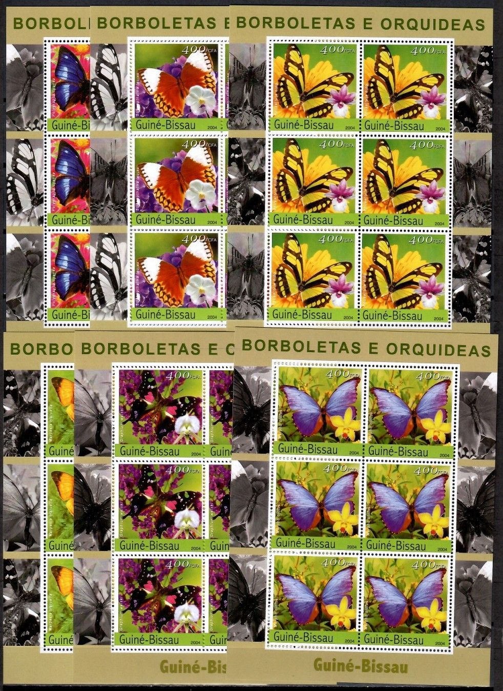 Znaczek Gwinea Bissau 2004 Mi zd ark 2727-2732 Czyste **