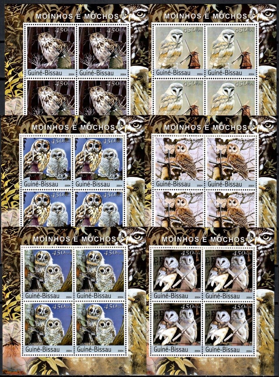Znaczek Gwinea Bissau 2004 Mi zd ark 2755-2760 Czyste **