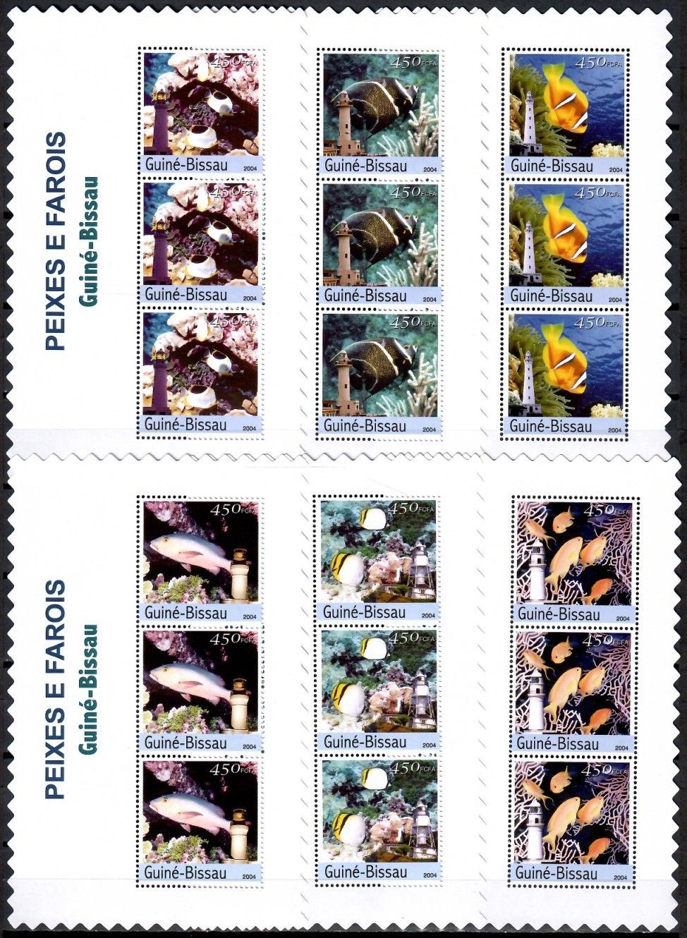 Znaczek Gwinea Bissau 2004 Mi lx ark 2776-2781 Czyste **