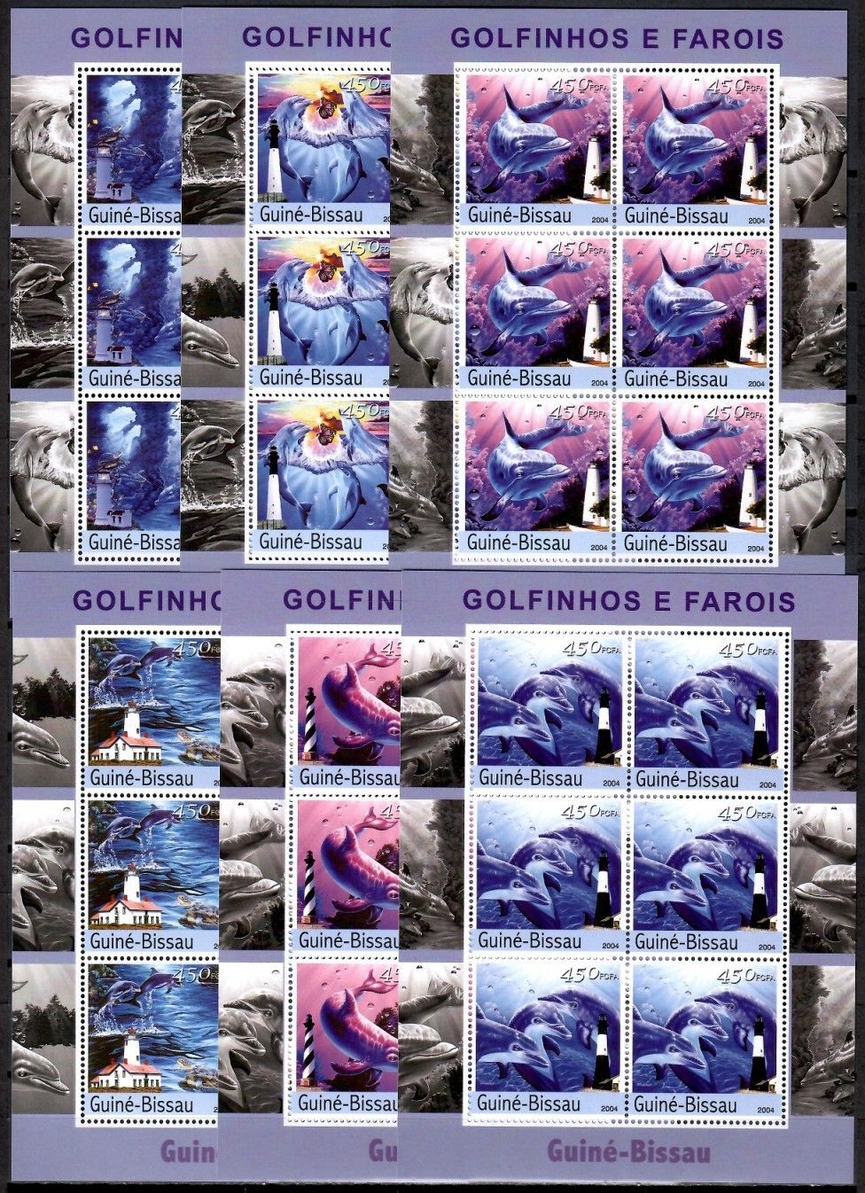 Znaczek Gwinea Bissau 2004 Mi zd ark 2782-2787 Czyste **