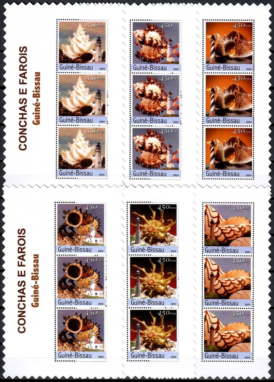 Znaczek Gwinea Bissau 2004 Mi lx ark 2794-2799 Czyste **
