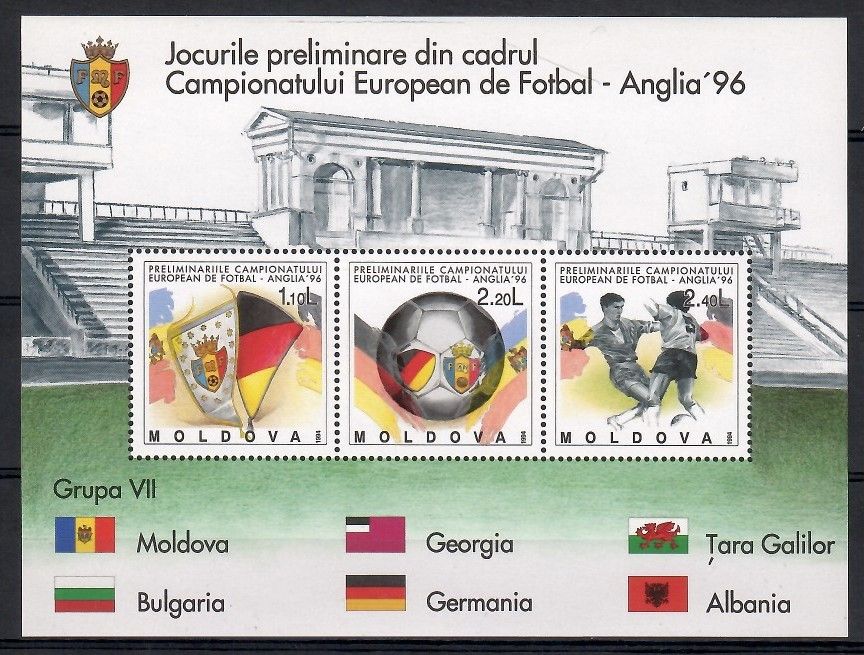 Znaczek Mołdawia 1994 Mi bl 5 Czyste **