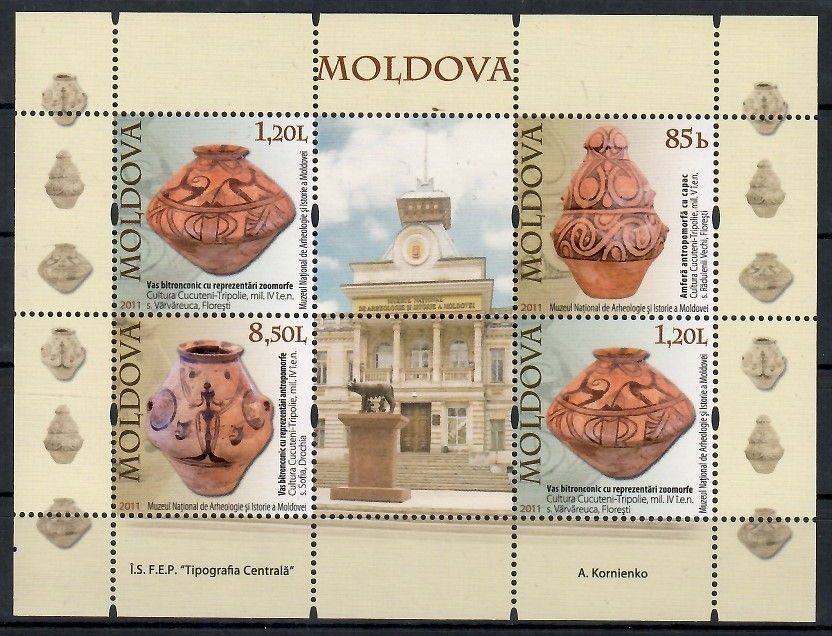 Znaczek Mołdawia 2011 Mi bl 53 Czyste **