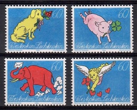 Znaczek Liechtenstein 1994 Mi 1085-1088 Czyste **