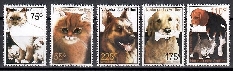 Znaczek Antyle Holenderskie 2001 Mi 1093-1098 Czyste **