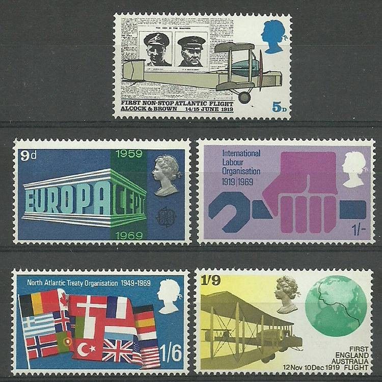 Znaczek Wielka Brytania 1969 Mi 511-515 Czyste **