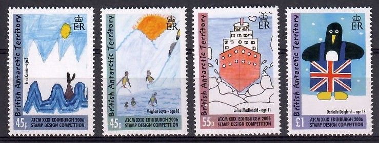 Znaczek Brytyjskie Terytorium Antarktyczne 2006 Mi 412-415 Czyste **