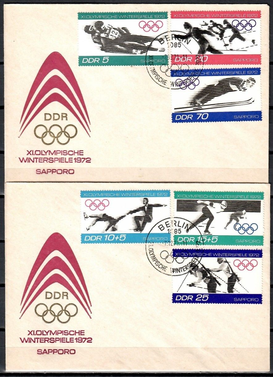 Znaczek NRD / DDR 1971 Mi 1725-1730 FDC