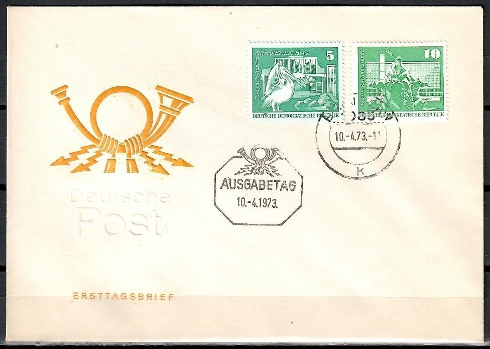 Znaczek NRD / DDR 1973 Mi 1842-1843 FDC