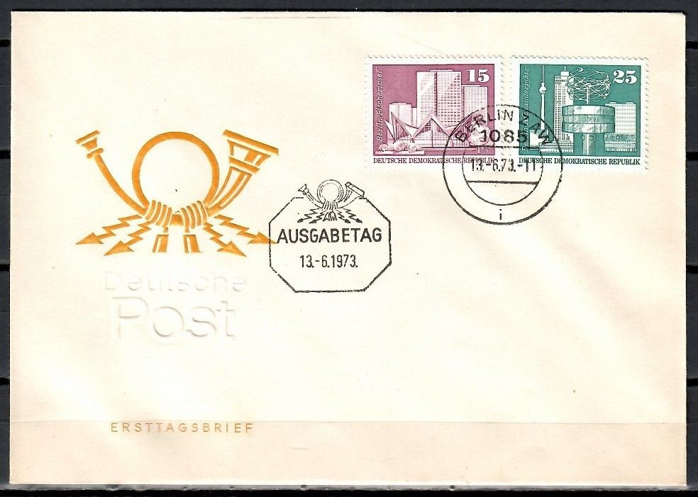 NRD / DDR 1973 Mi 1853-1854 FDC