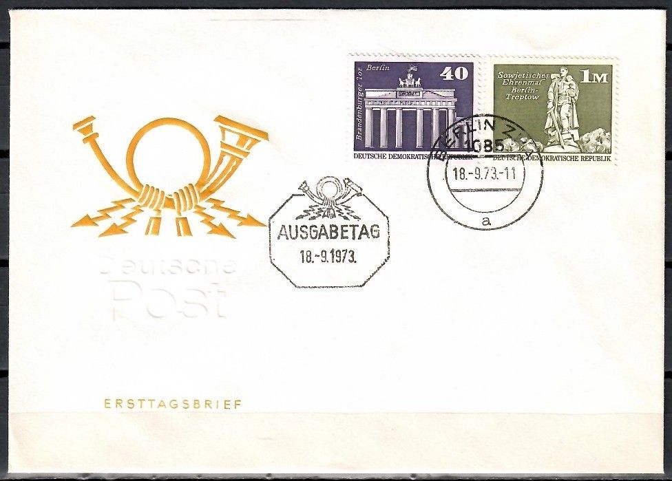 Znaczek NRD / DDR 1973 Mi 1879,1882 FDC
