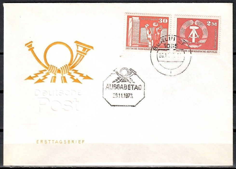 Znaczek NRD / DDR 1973 Mi 1899-1900 FDC
