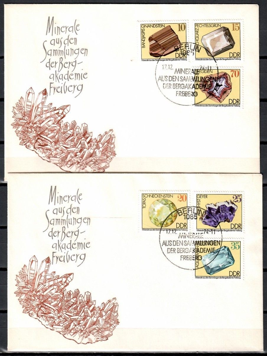 Znaczek NRD / DDR 1974 Mi 2006-2011 FDC