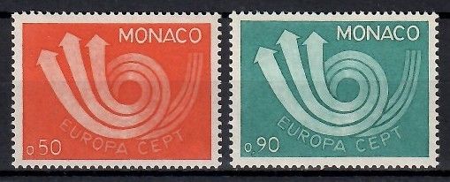 Znaczek Monako 1973 Mi 1073-1074 Czyste **