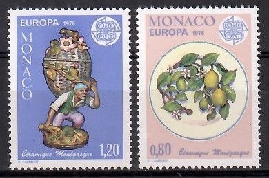 Znaczek Monako 1976 Mi 1230-1231 Czyste **