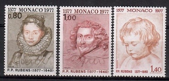Znaczek Monako 1977 Mi 1270-1272 Czyste **