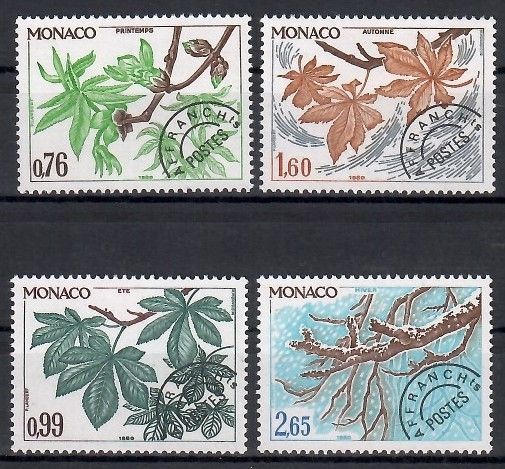 Znaczek Monako 1980 Mi 1410-1413 Czyste **