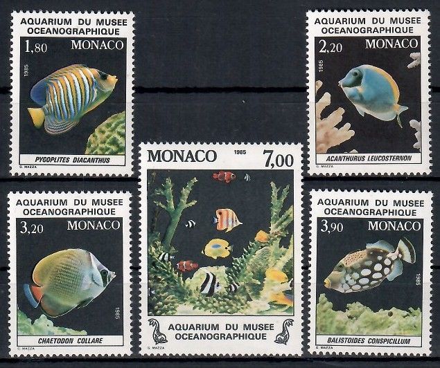 Znaczek Monako 1985 Mi 1704-1708 Czyste **