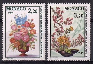 Znaczek Monako 1985 Mi 1718-1719 Czyste **
