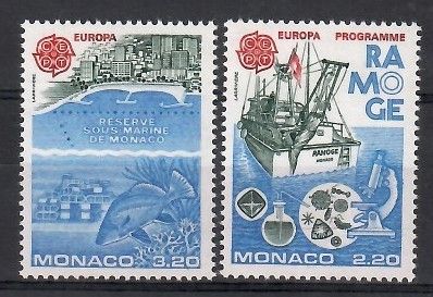 Znaczek Monako 1986 Mi 1746-1747 Czyste **