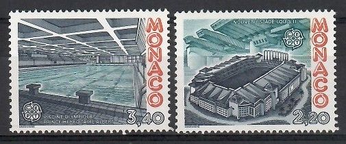 Znaczek Monako 1987 Mi 1794-1795 Czyste **