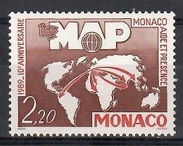 Znaczek Monako 1989 Mi 1941 Czyste **