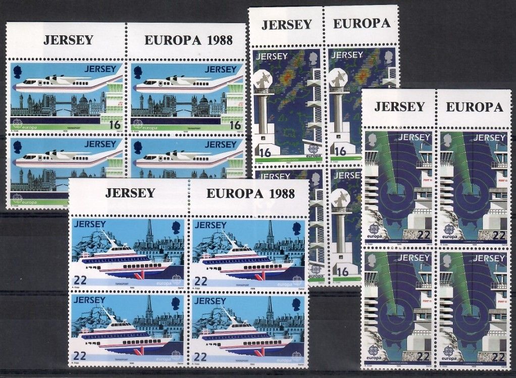Znaczek Jersey 1988 Mi 435-438 Czyste **