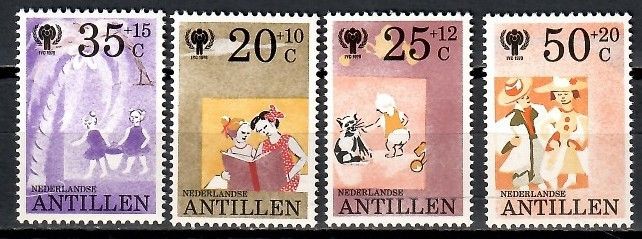 Znaczek Antyle Holenderskie 1979 Mi 401-404 Czyste **