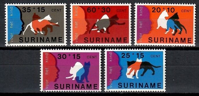 Znaczek Surinam 1978 Mi 844-848 Czyste **