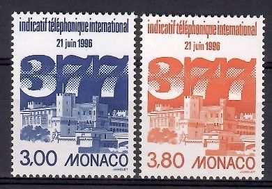 Znaczek Monako 1996 Mi 2300-2301 Czyste **