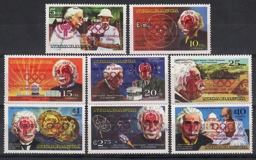 Znaczek Nikaragua 1980 Mi 2091-2098a Czyste **