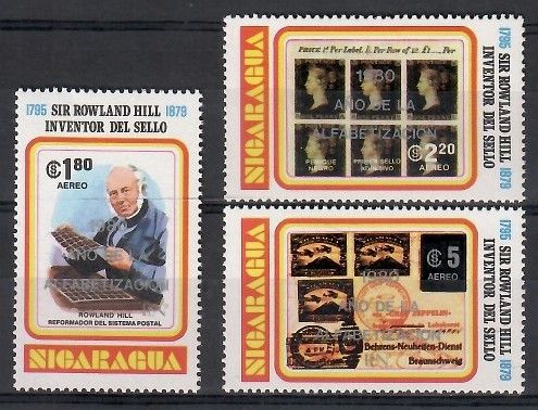 Znaczek Nikaragua 1980 Mi 2160-2162 Czyste **