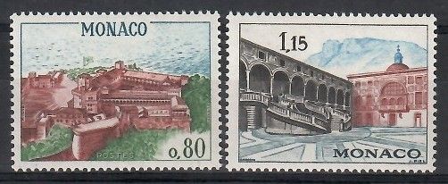 Znaczek Monako 1969 Mi 936-937 Czyste **