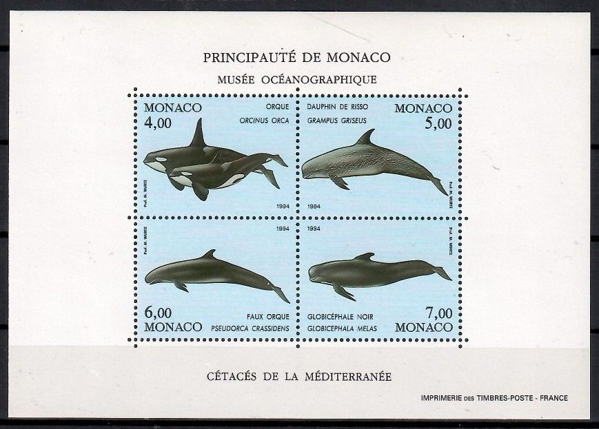 Znaczek Monako 1994 Mi bl 62 Czyste **