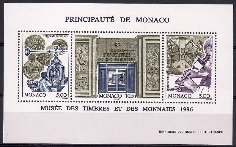 Znaczek Monako 1996 Mi bl 70 Czyste **