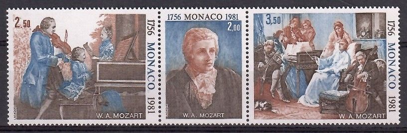 Znaczek Monako 1981 Mi 1470-1472 Czyste **