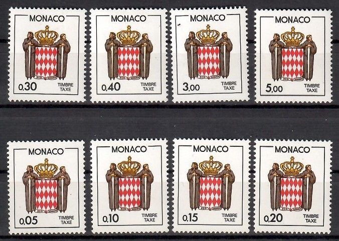 Znaczek Monako 1985 Mi por 79-86 Czyste **