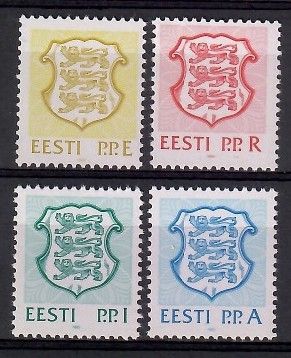 Znaczek Estonia 1992 Mi 176-179 Czyste **