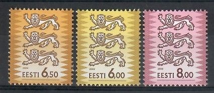 Znaczek Estonia 2000 Mi 381-383 Czyste **