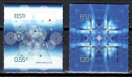 Znaczek Estonia 2015 Mi 843-844 Czyste **