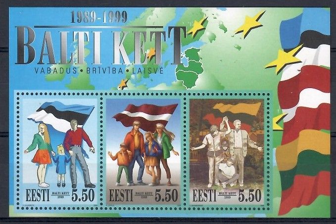 Znaczek Estonia 1999 Mi bl 13 Czyste **